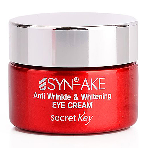 Secret Key Syn-ake anti wrinkle & whitening eye cream Крем для глаз с пептидом змеиного яда, 15мл