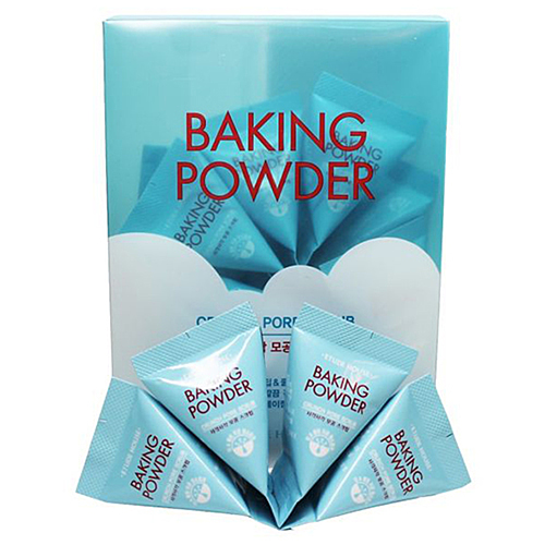 Etude House Baking powder crunch pore scrub Скраб для лица с содой в пирамидках, 24шт