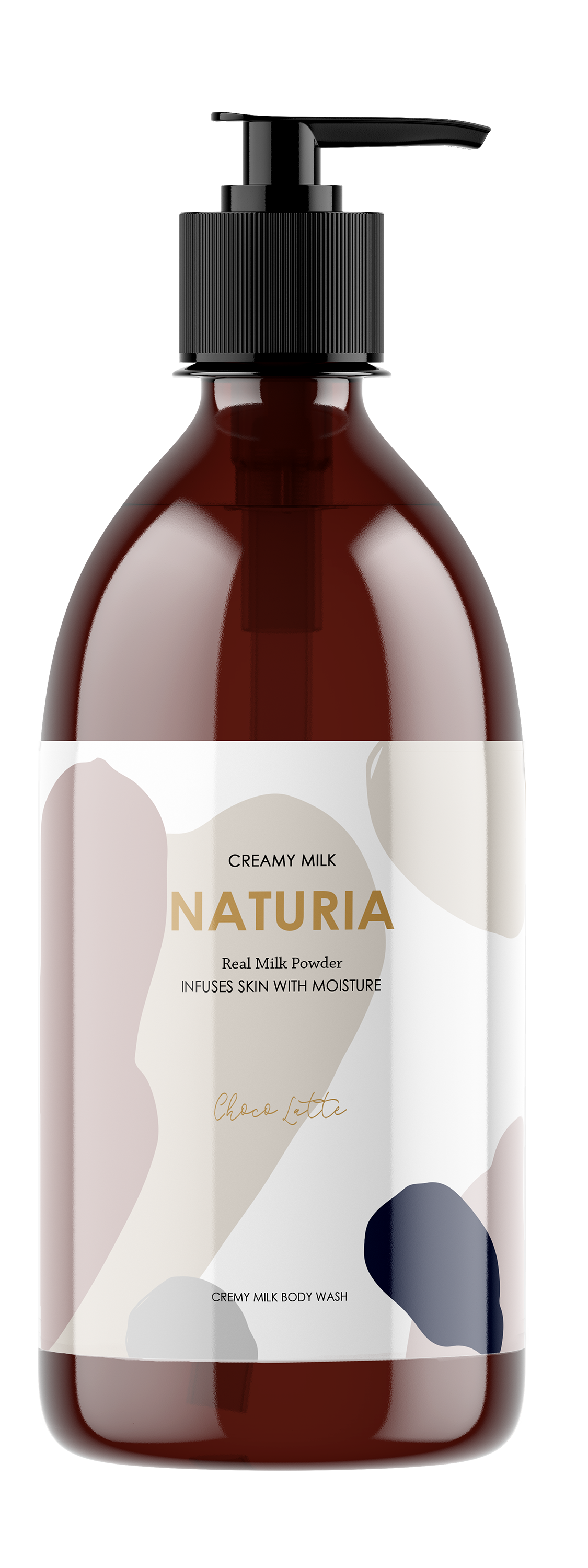 Evas Naturia Creamy Milk Body Wash - Choco latte Гель для душа c ароматом шоколада, 750мл