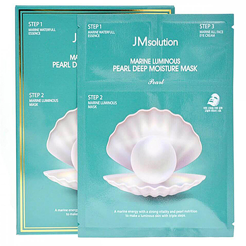 JMsolution Marine luminous pearl deep moisture mask Набор трёхшаговый увлажняющий с жемчугом, 30мл