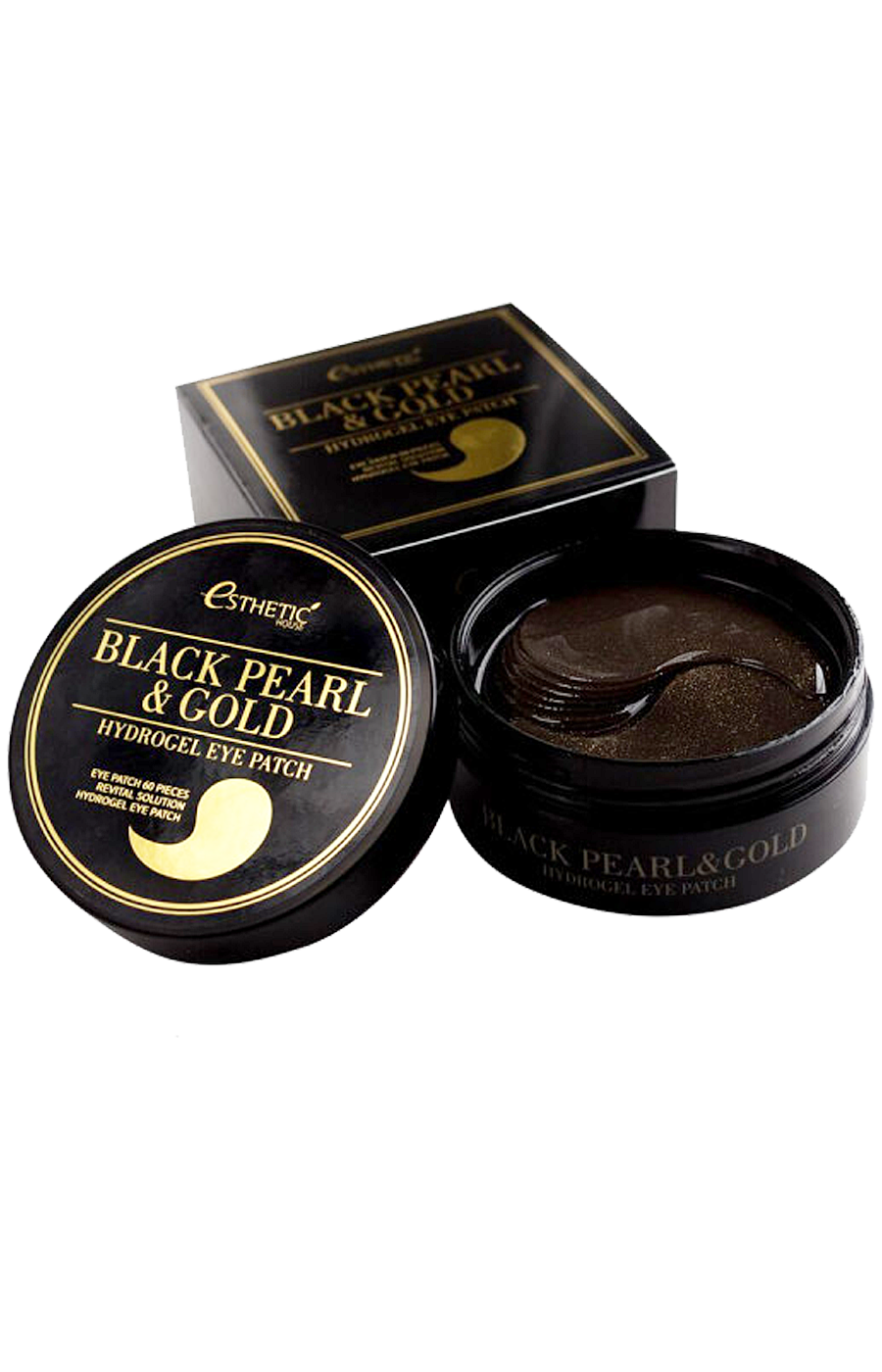 Гидрогелевые патчи gold. Black Pearl Gold Hydrogel Eye Patch. Esthetic House Black Pearl Gold Hydrogel Eye Patch. Патчи для Esthetic, 60шт. Патчи Black Pearl and Gold.