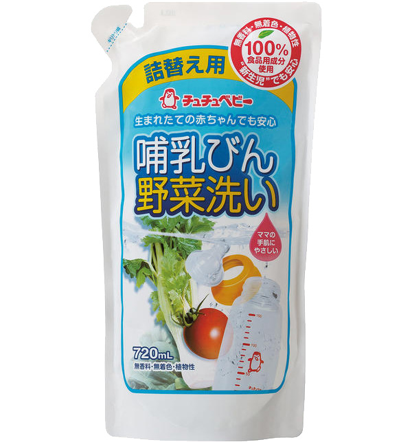 Chu-Chu Baby Жидкое средство для мытья детских бутылок, овощей и фруктов, запасной блок, 270 мл 