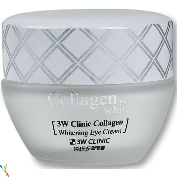3W Clinic Collagen Whitening Eye Cream Крем для век с коллагеном осветляющий, 35 мл