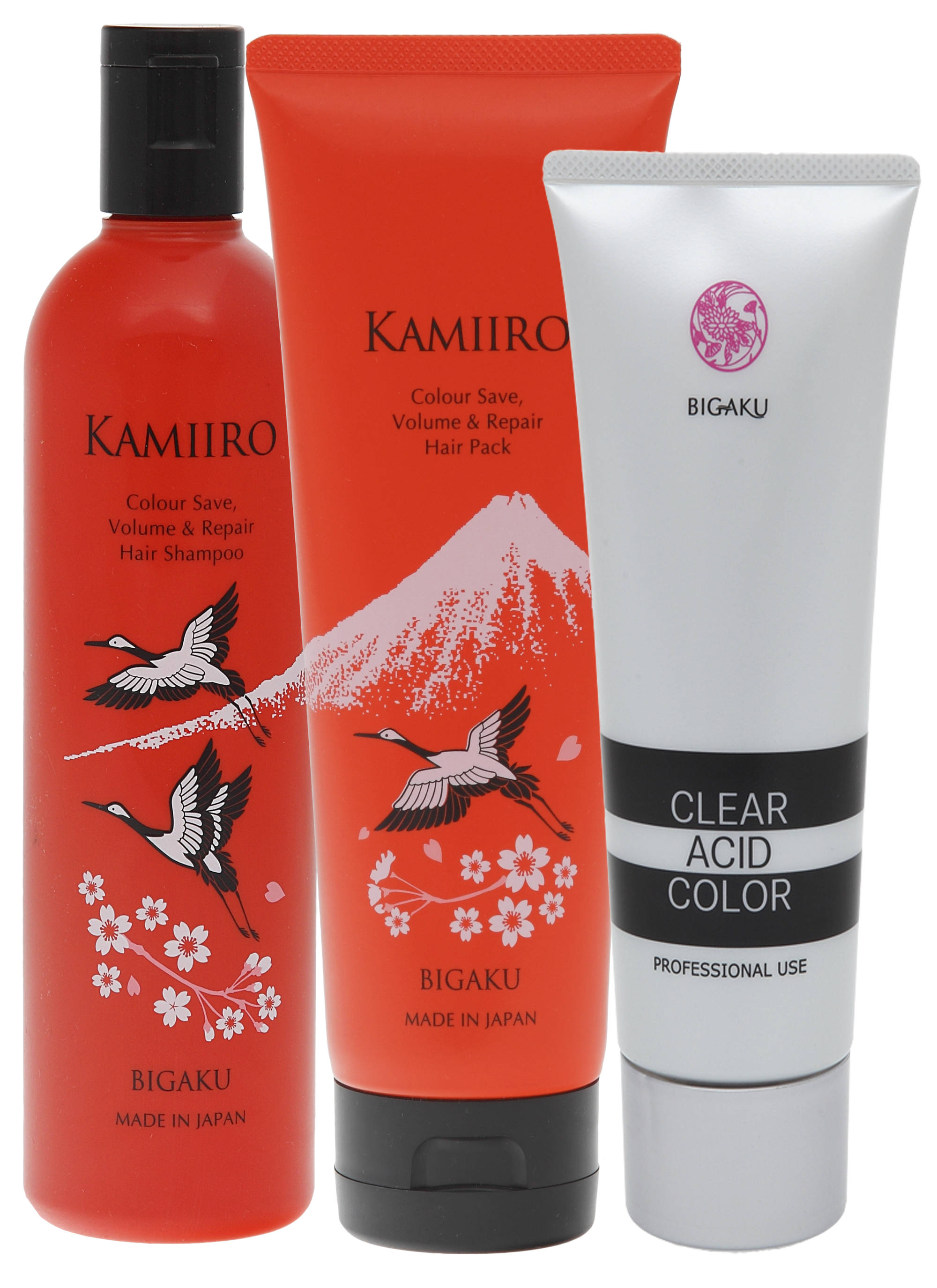 Kamiiro Colour Save Volume&Repair набор шампунь,маска для объема и ламинирование 330мл+250г+160 г
