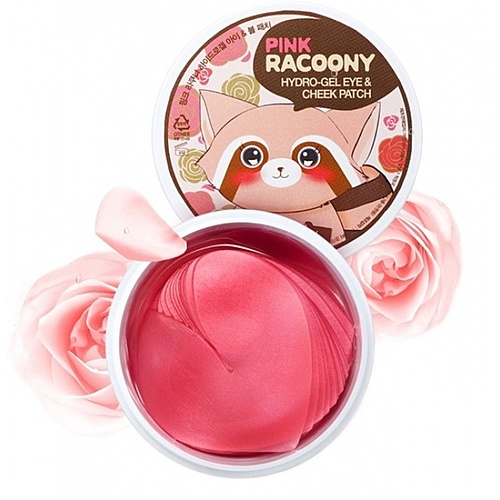 Secret Key Pink racoony hydro-gel eye & cheek patch Патчи гидрогелевые для глаз и щек, 60шт