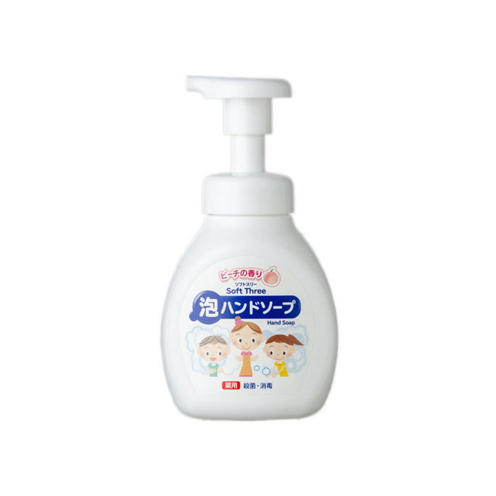 Mitsuei Soft Three Пенное антесептическое мыло для рук с ароматом персика, 250мл