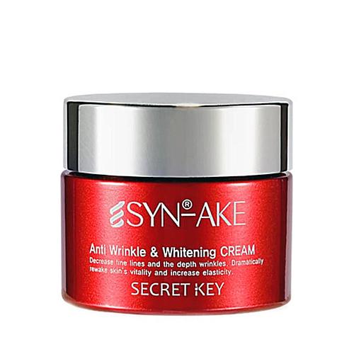 Secret Key Syn-ake anti wrinkle&whitening cream Крем для лица с пептидом змеиного яда, 50г