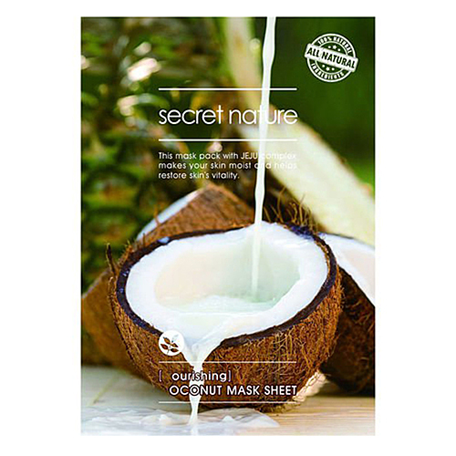 Secret Nature Nourishing coconut mask sheet Маска для лица питательная с экстрактом кокоса, 25г