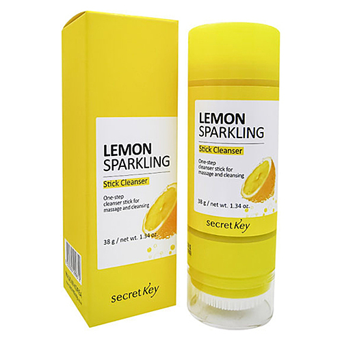 Secret Key Lemon sparkling stick cleanser Стик очищающий с экстрактом лимона, 38г