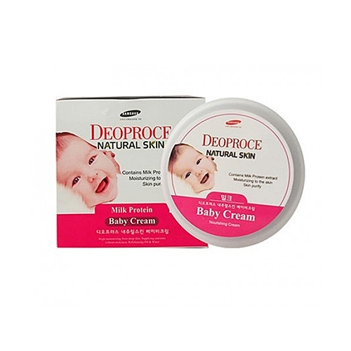 Deoproce Natural skin baby cream Крем питательный на молочных белках, 100г