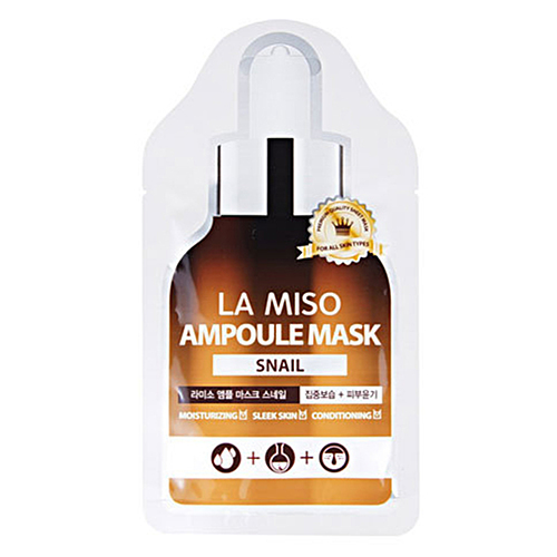 La Miso Ampoule mask snail Маска ампульная с экстрактом слизи улитки, 25г