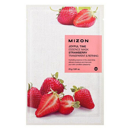 Mizon Joyful time essence mask strawberry Маска тканевая для лица с экстрактом клубники, 23г