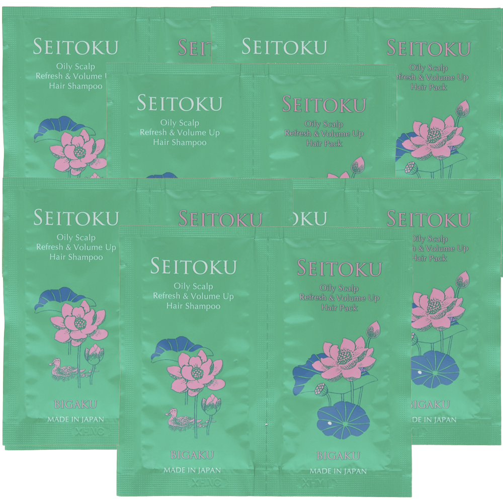 Дорожный набор Bigaku Oily scalp refresh&volume up из 6 пробников