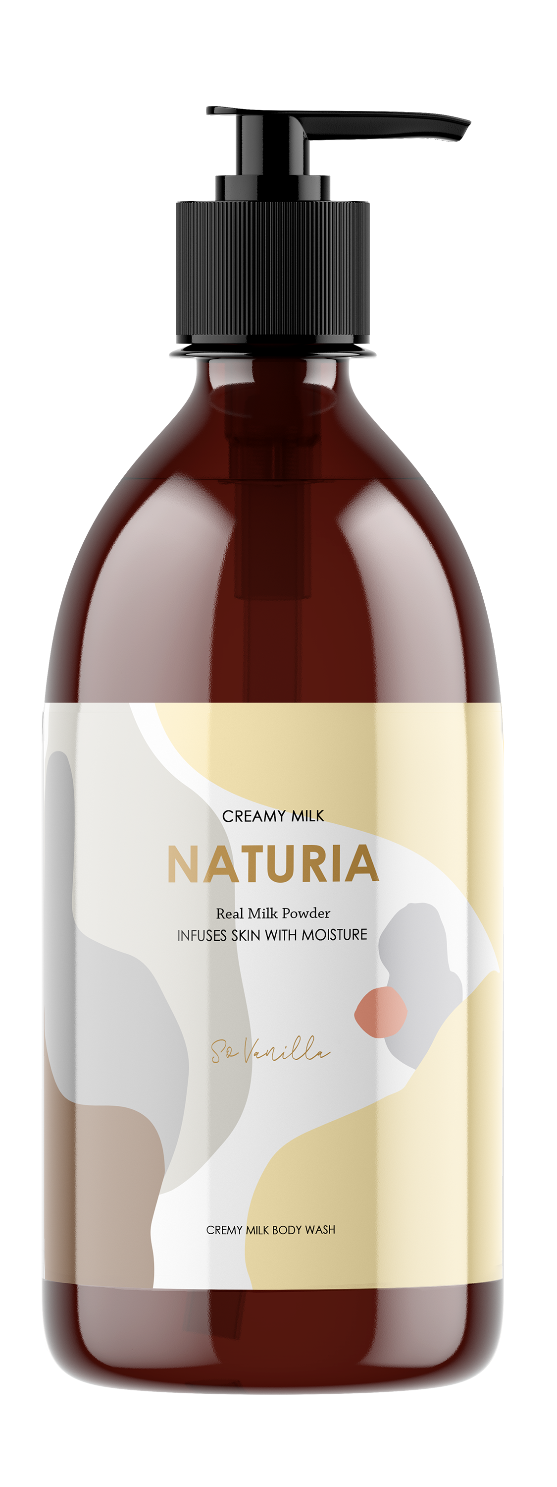 Evas Naturia Creamy Milk Body Wash - So vanilla Гель для душа c ароматом ванили, 750 мл
