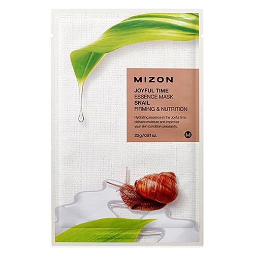 Mizon Joyful time essence mask snail Маска тканевая с экстрактом улиточного муцина, 23г