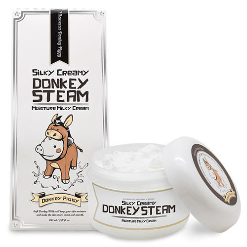 Elizavecca Silky Creamy Donkey Steam Moisture Milky паровой крем для лица из ослиного молока,100мл