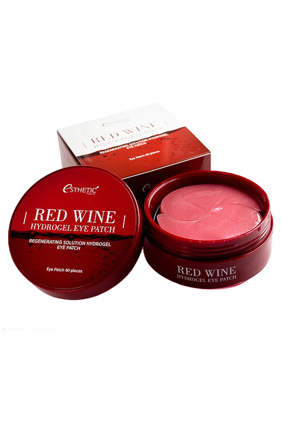 Esthetic House Red Wine гидрогелевые патчи для глаз с экстрактом красного вина, 60шт