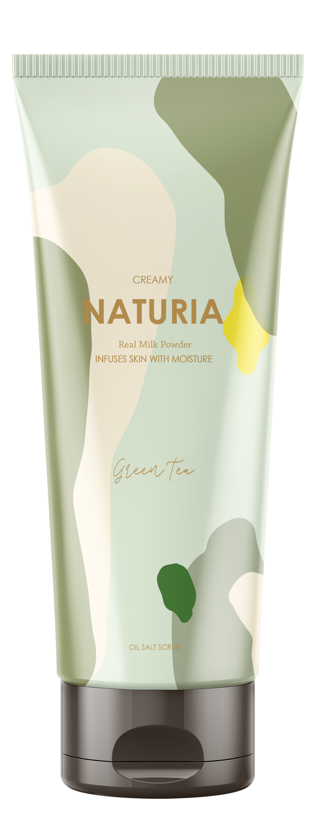 Evas Naturia Creamy Oil Salt Scrub So Green Tea Скраб для тела c ароматом зеленого чая, 250мл