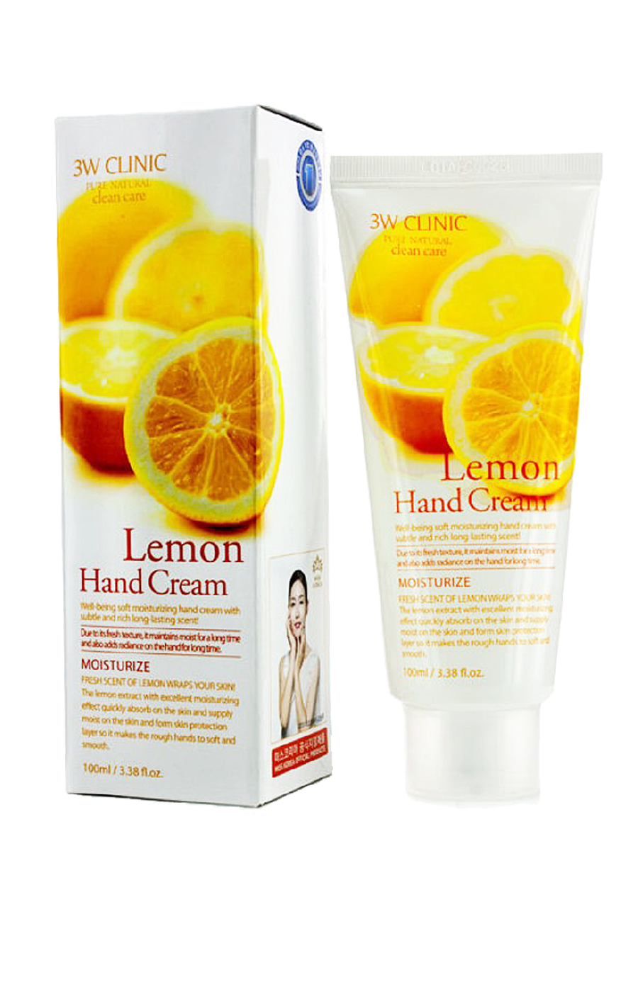 3W Clinic Lemon Hand Cream крем для рук увлажняющий с экстрактом лимона, 100мл