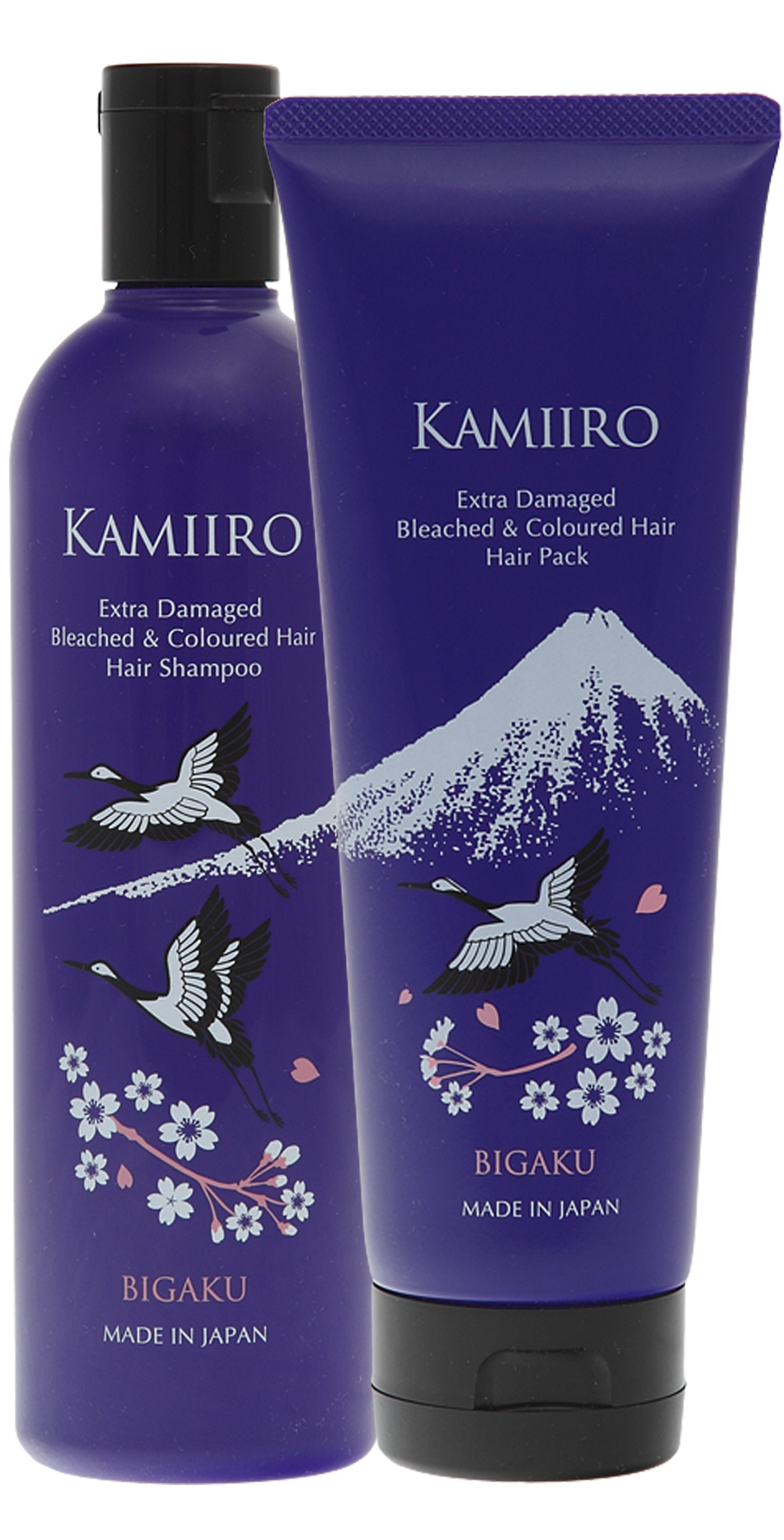 Kamiiro Extra Damaged набор шампунь и маска для окрашенных и осветленных волос, 330мл + 250г