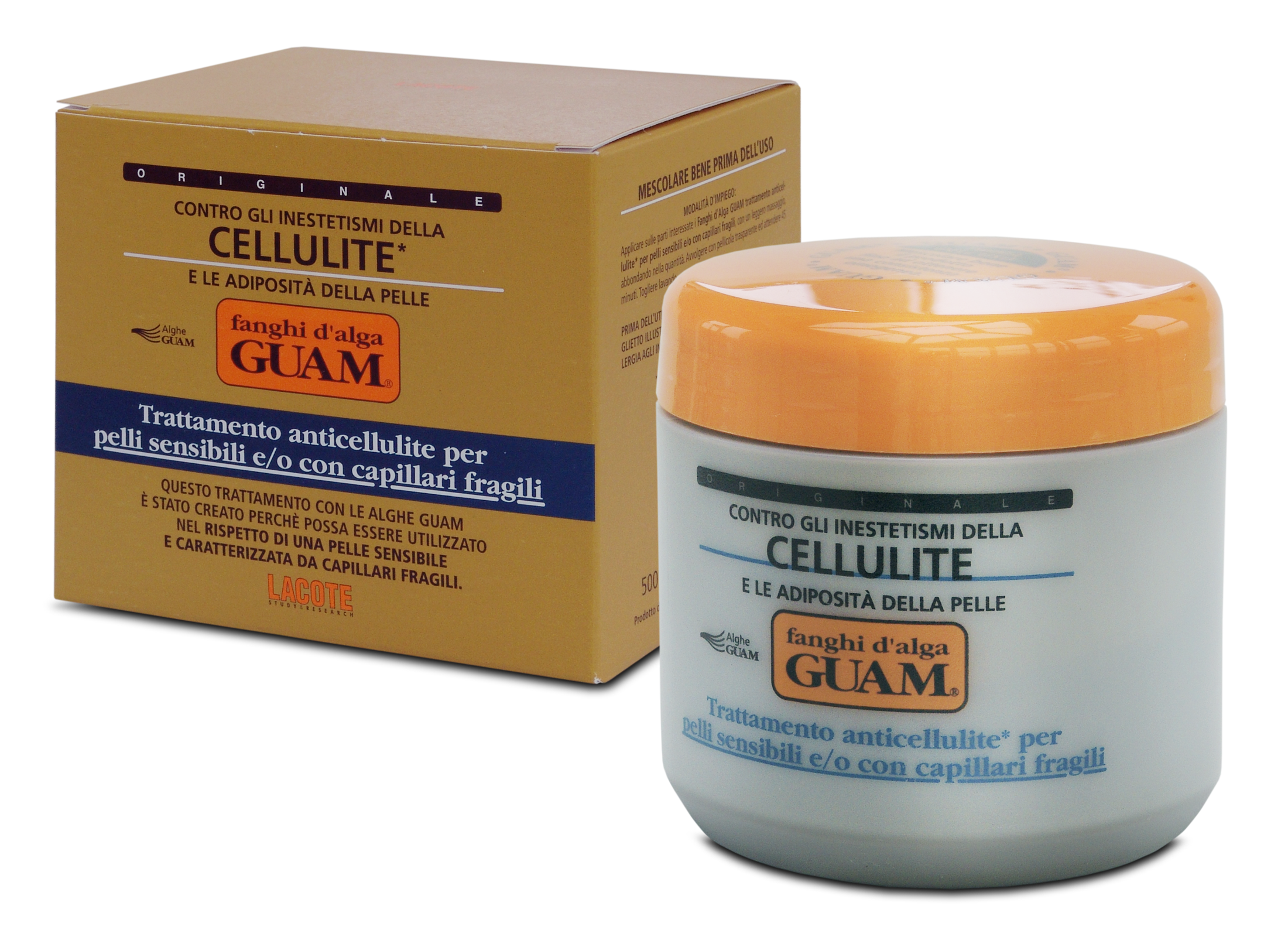 Guam Fanghi D’alga Маска антицеллюлитная для чувствительной кожи с хрупкими капиллярами, 500 мл