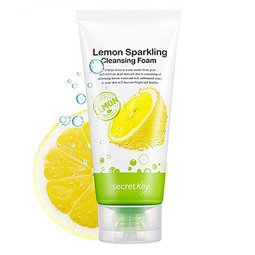 Secret Key Lemon sparkling cleansing foam Пенка для умывания с экстрактом лимона, 120г
