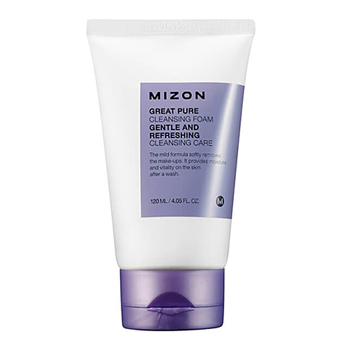 Mizon Great pure cleansing foam Пенка для кожи лица скрабирующая, 120мл