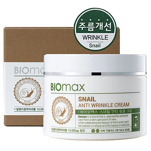 BioMax Snail anti wrinkle cream Крем против морщин с экстрактом слизи улитки, 100мл