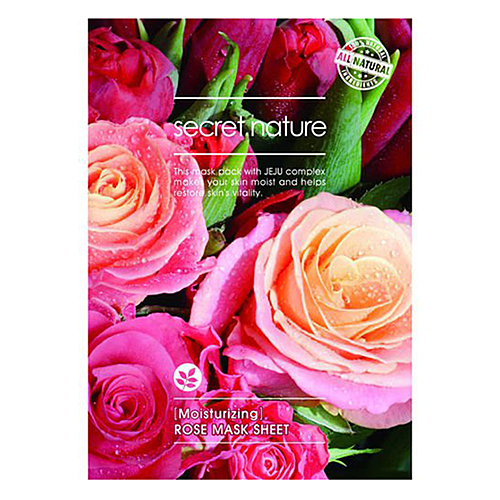 Secret Nature Moisturizing rose mask sheet Маска для лица увлажняющая с экстрактом розы, 25г