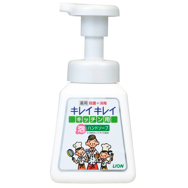 Lion KireiKirei  Кухонное пенное антибактериальное мыло для рук с ароматом цитрусов, с/б, 180 мл