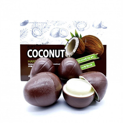3W Clinic Coconut hand cream Набор кремов для рук с кокосом, 30г*6шт