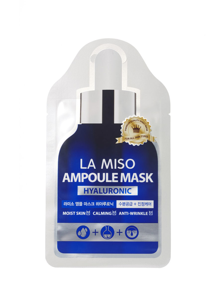La Miso Hyaluronic acid ampoule mask Маска ампульная с гиалуроновой кислотой, 25г