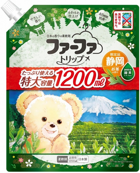Nissan FaFa Shizuoka Кондиционер для белья с антибактериальным эфф-ом и ароматом зеленого чая,1200мл